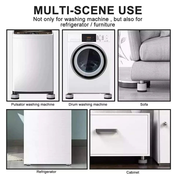 Anti Vibration Pads Washer Feet Pad /Universal Washing Machine Anti-Skid Roller / Furniture Lifting Foot Base