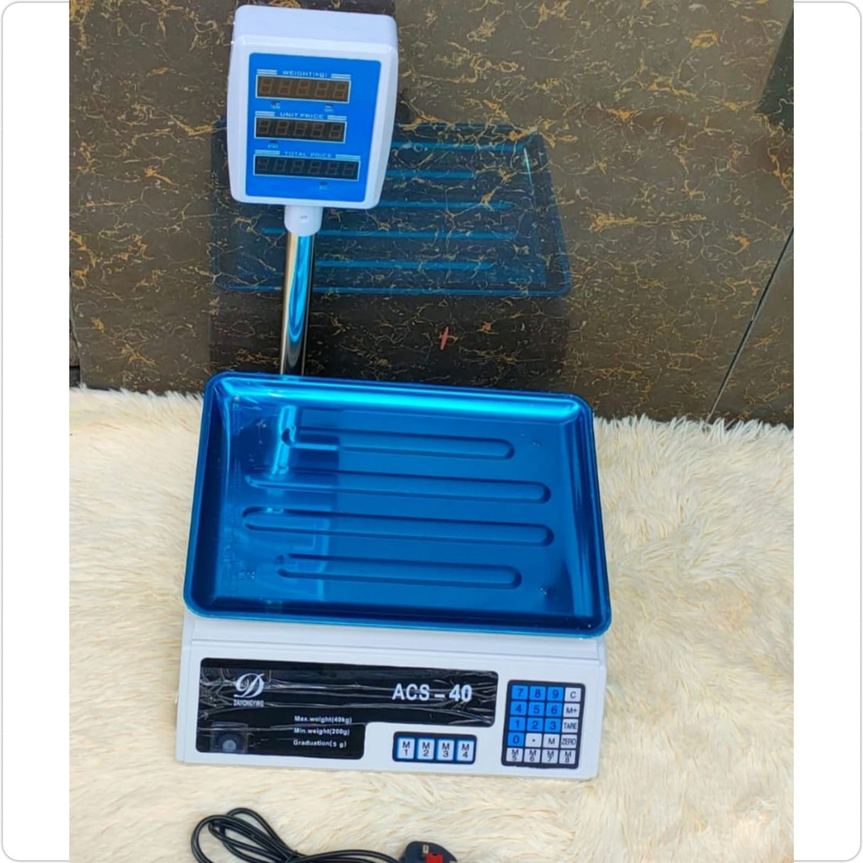 ACS Digital Rechargeable Weighing Scale with arm