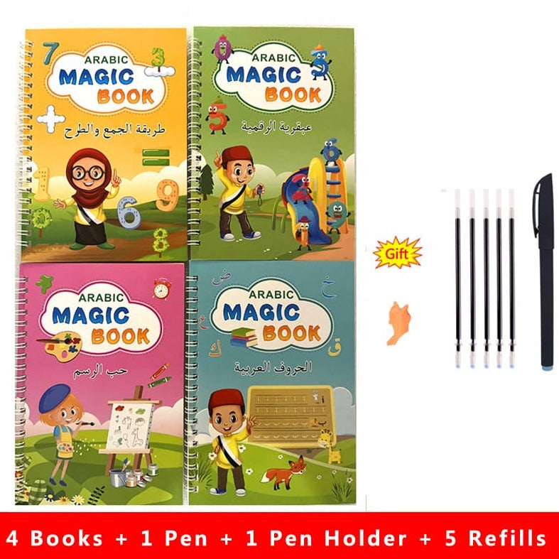 Reusable Arabic Magic practice copybook