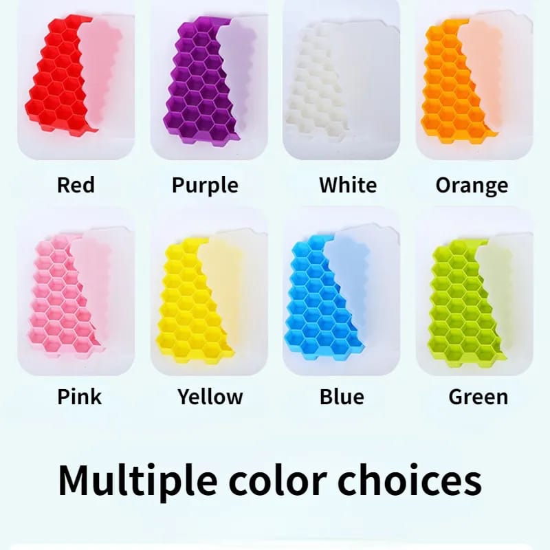 Reusable honeycomb silicone icecube mould