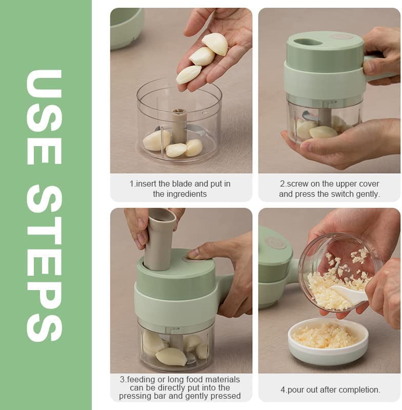 4 In 1 Handheld Electric Vegetable Cutter