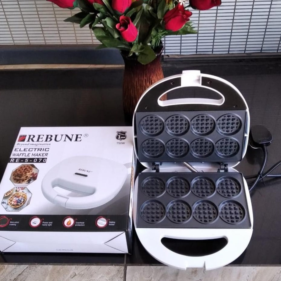 2 Slice Waffle Maker Electric Non-Stick Belgian Breakfast Sandwich Toaster Kitchen Appliance