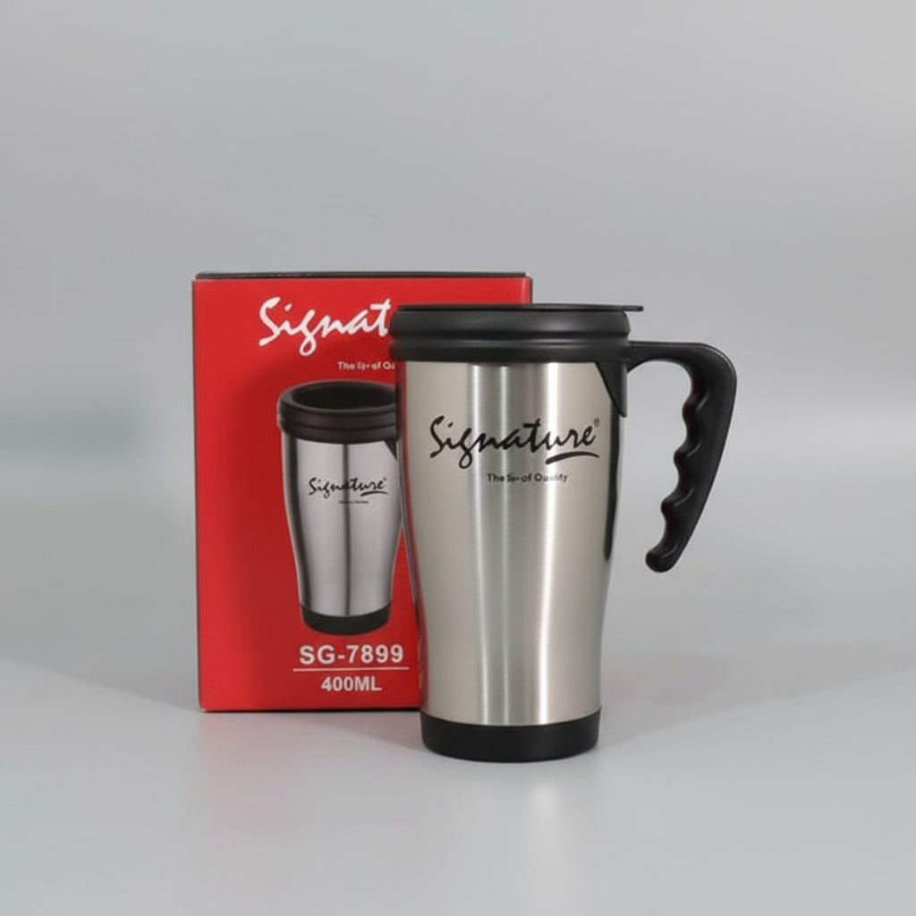 400ml Insulated Travel Mug Stainless Steel Vacuum Flask for Coffee Tea and Water