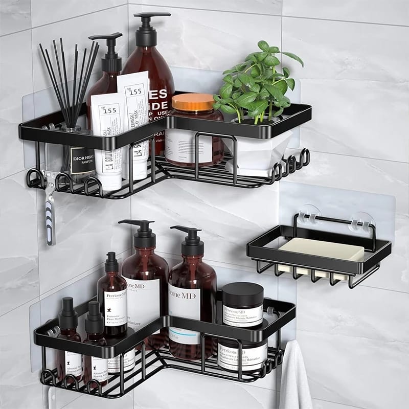 3pcs set Heavy-duty Shower caddy shelf/Bathroom organizer