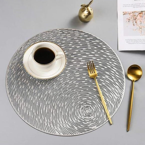Silver placemats