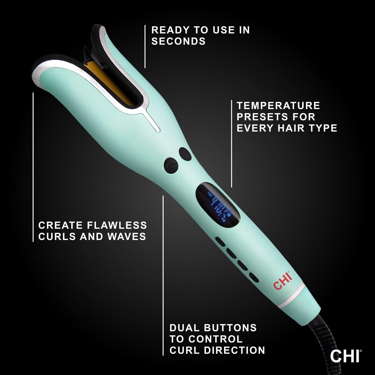 Hair spin and curl tool