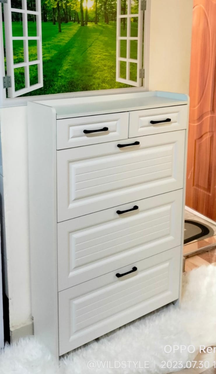 Bucket Flip Shoe Cabinet – Modern Slim Shoe Rack with Flip-Top Storage | High-Capacity Entryway Organizer for Homes in Kenya