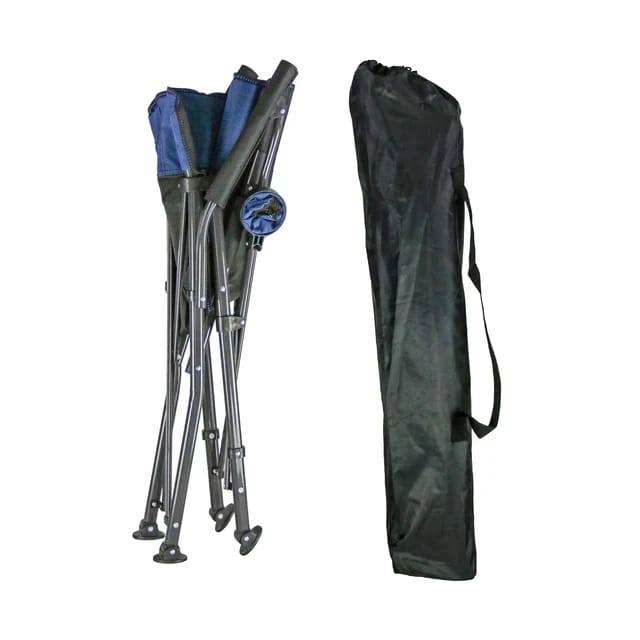 Folding Camping Chair Heavy Duty Support Outdoor Chairs with Arm Rest Cup Holder and Portable Carrying Bag for Fishing Garden Picnic and Travel