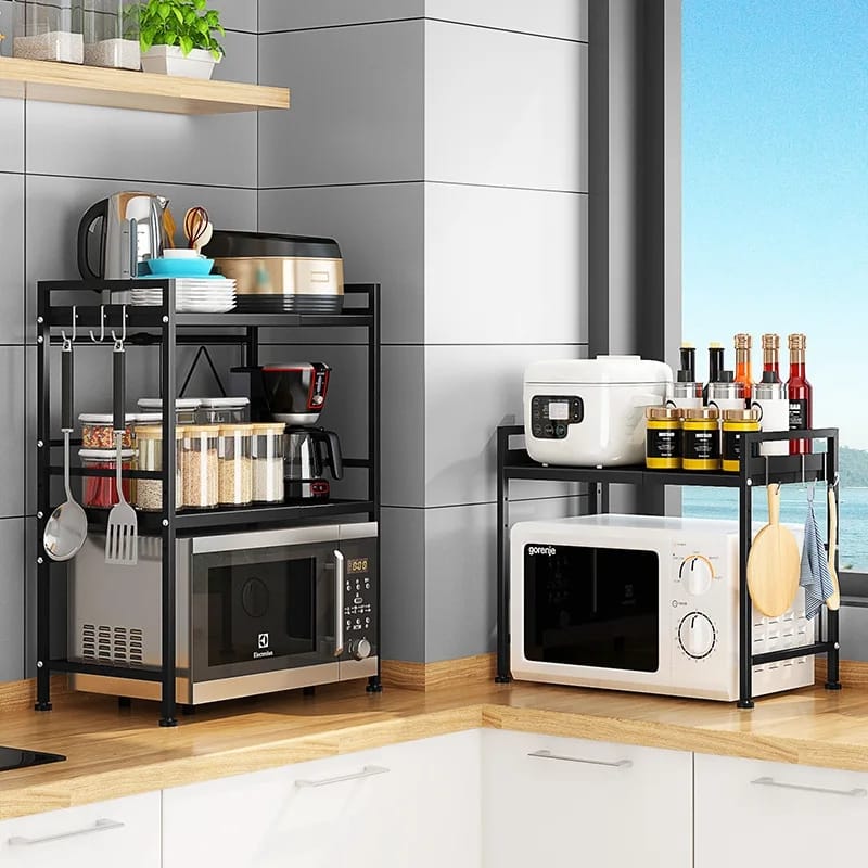 2Tier Telescopic Adjustable Microwave stand