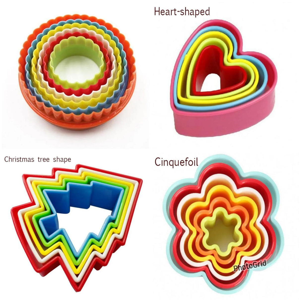 Silicon cookie cutter set