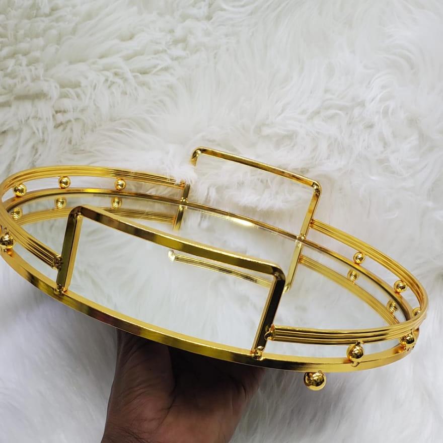 Decorative dining /cosmetics vanity tray