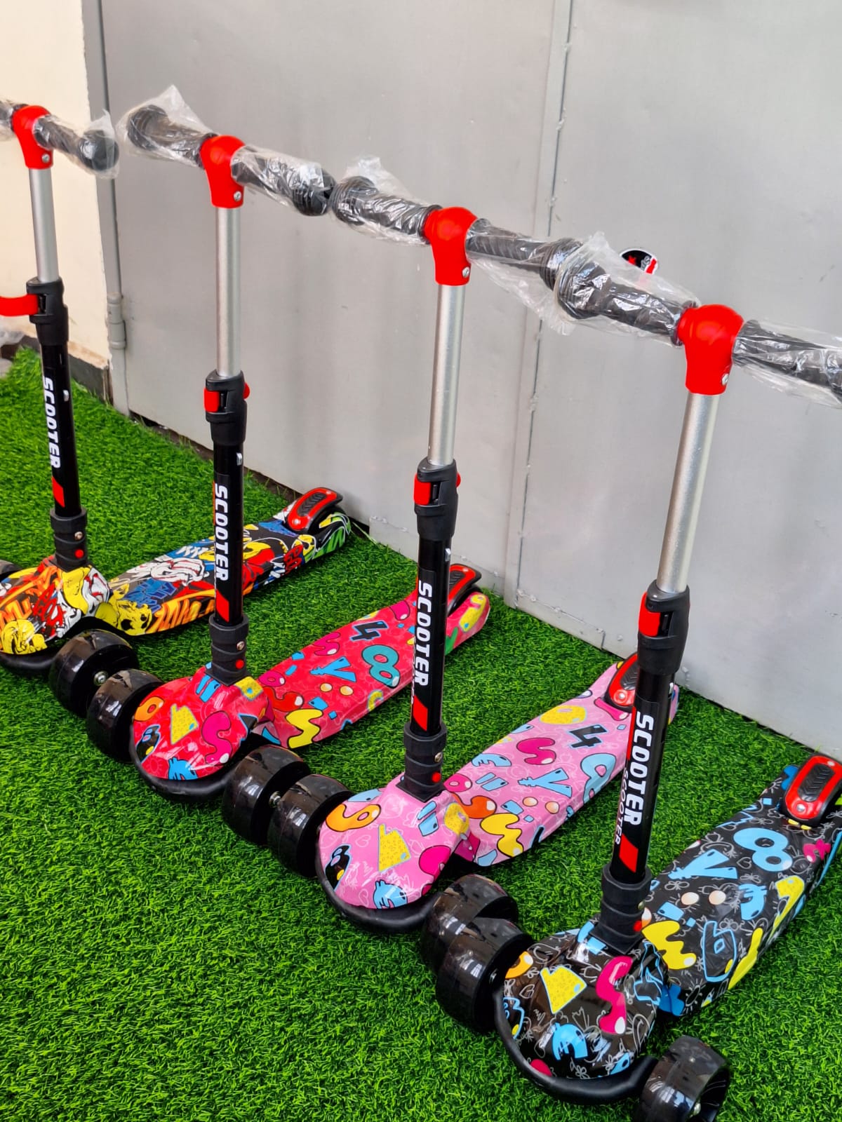 Scooter with Graffiti