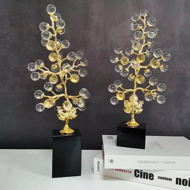 Crystal Tree Handicraft Ornament Grape Vine Colorful Imitation