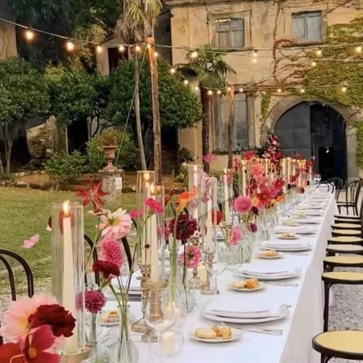 Modern creative clear glass vase.(1 pc)