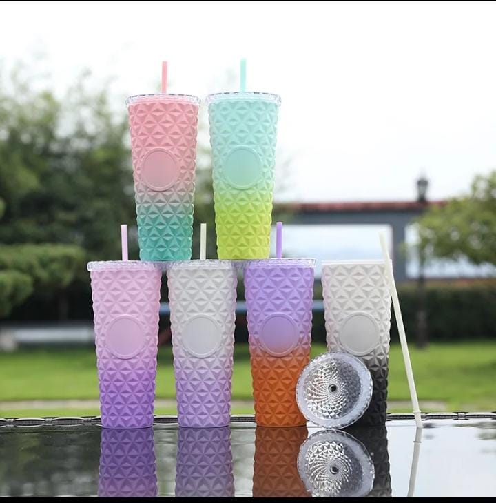 Double walled coloured acrylic Water / Juice Tumbler