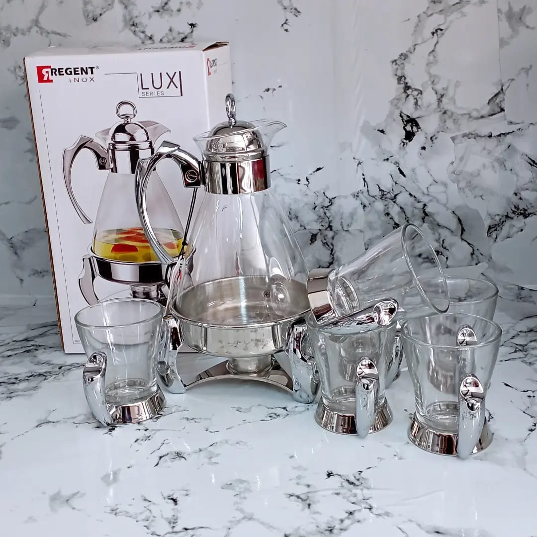 Set of 6 Elegant Moroccan Tea Glasses – 150ml | Arabic-Style Tea Cups for Chai & Coffee