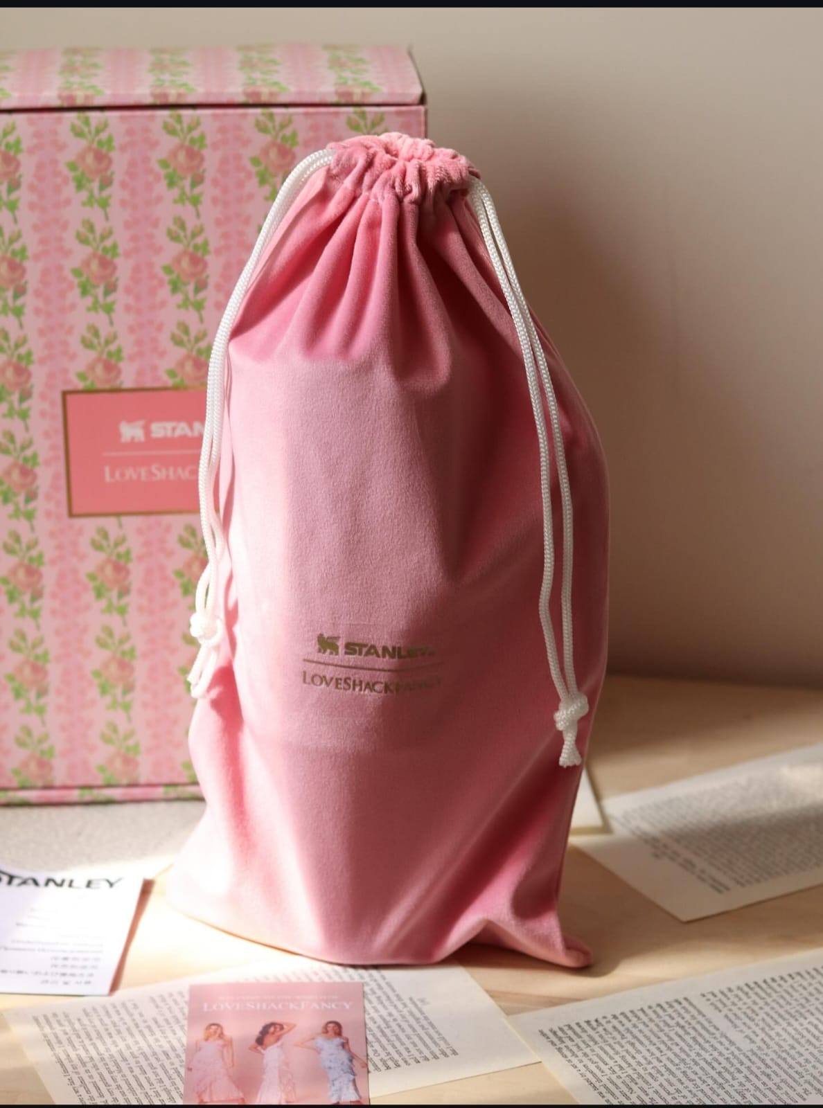 Stanley x LoveShackFancy Tumbler – 1.2L Floral Vacuum-Insulated Mug with Straw Lid