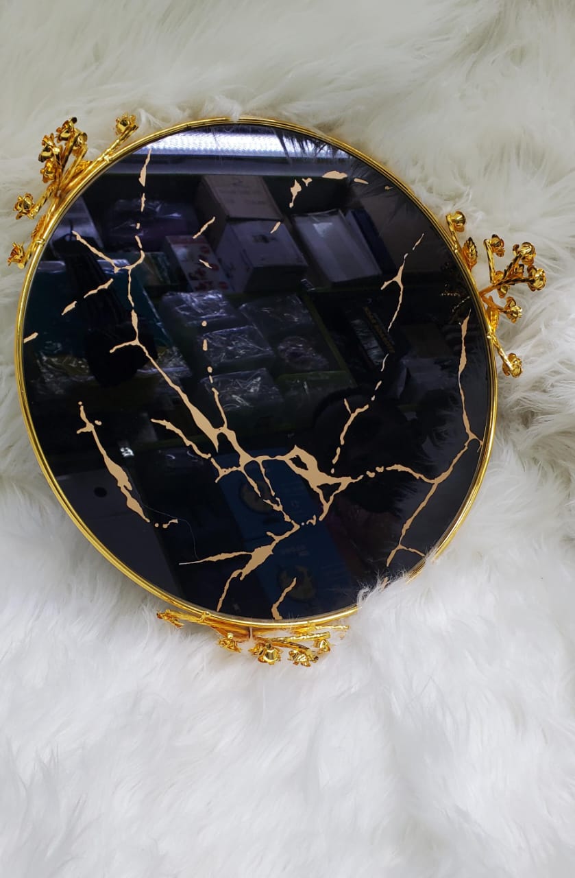 Decorative dining /cosmetics vanity tray