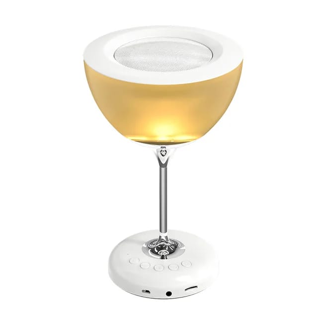 Novel wine glass bedside lamp