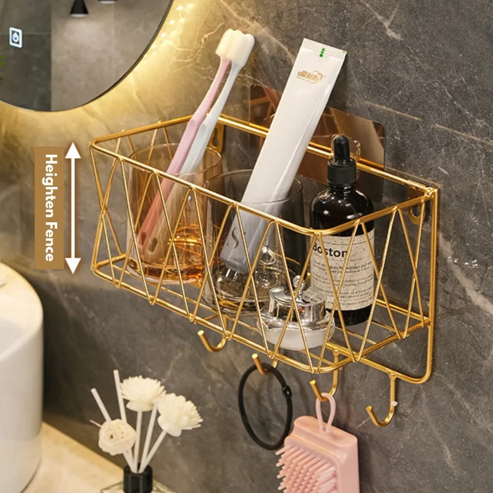 Bathroom Shelves Wall Hanging Storage Basket