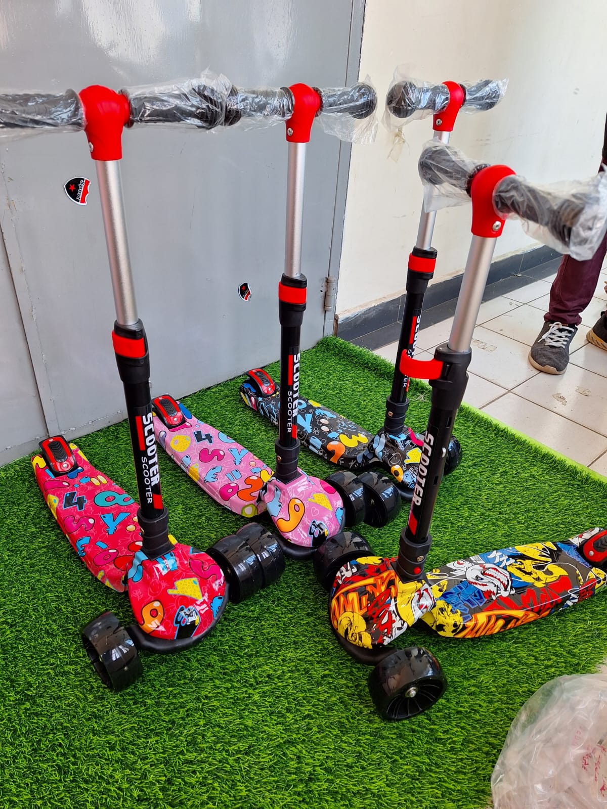 Scooter with Graffiti