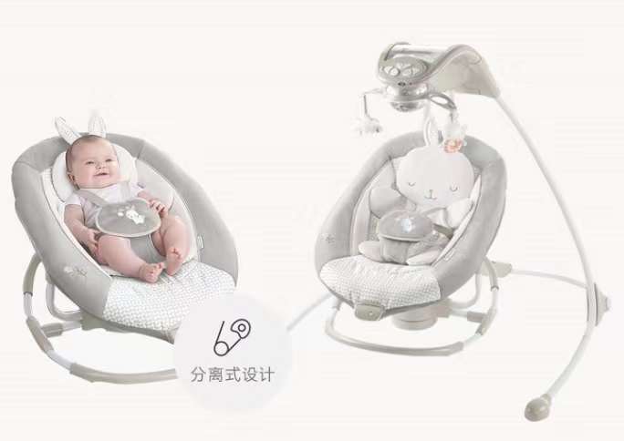 Ingenuity InLighten 2-in-1 Baby Swing & Rocker with Attached Toys