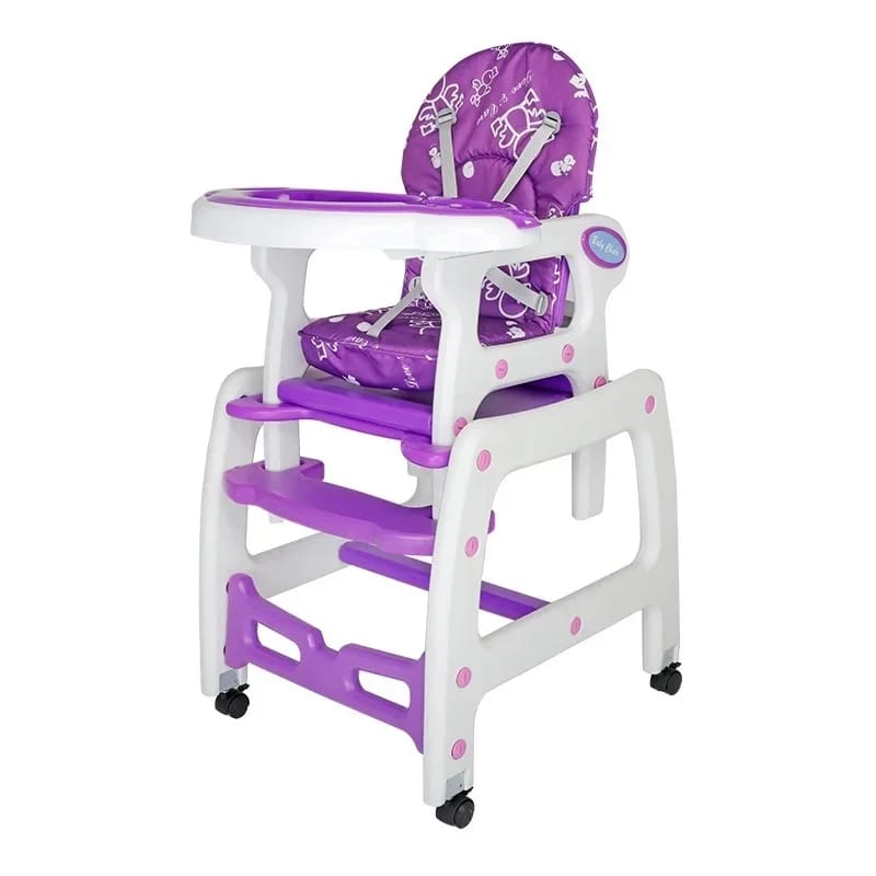 New 5 in 1 convertible baby highchair with wheels.