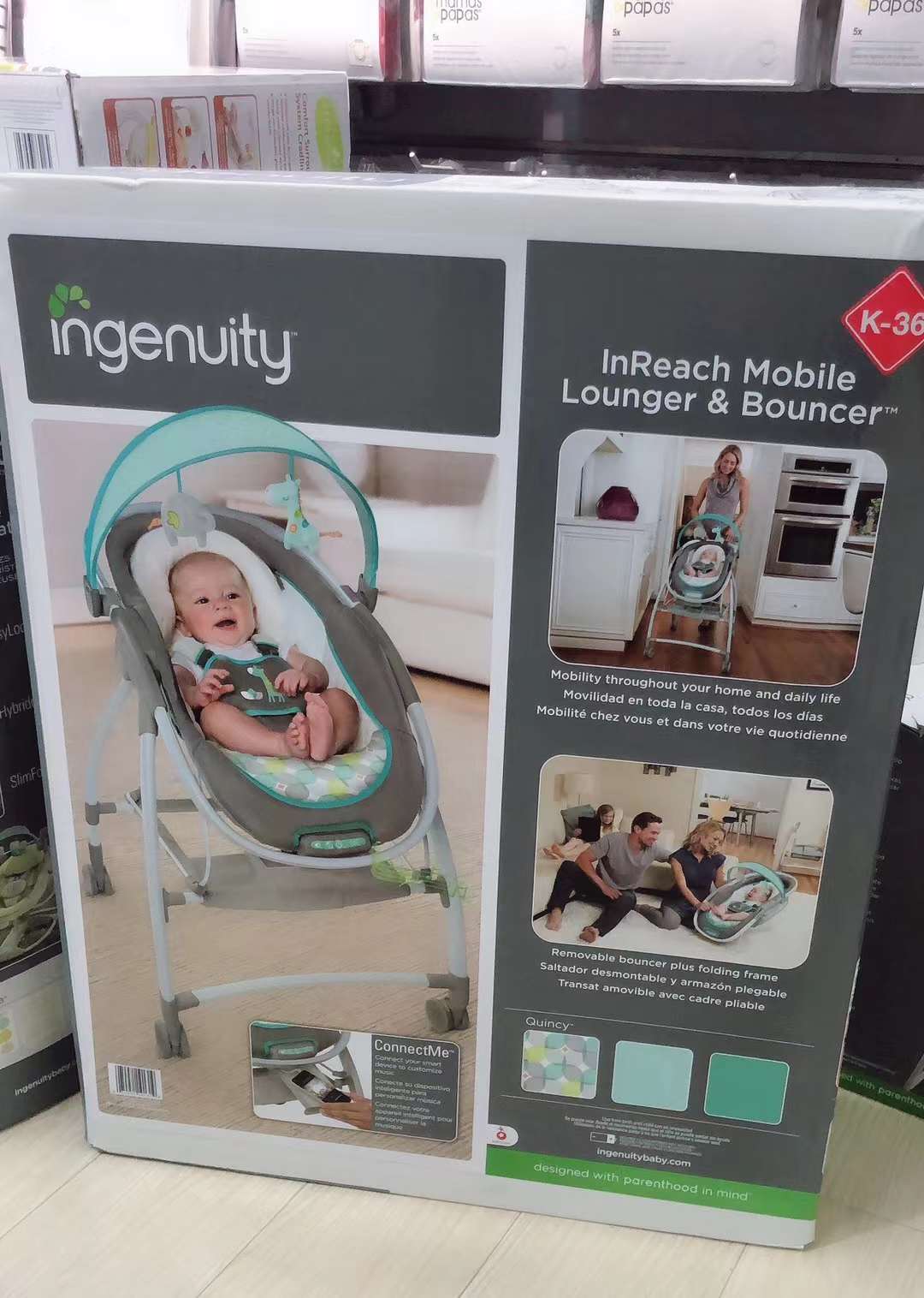 Ingenuity InReach Mobile Lounger and Bouncer