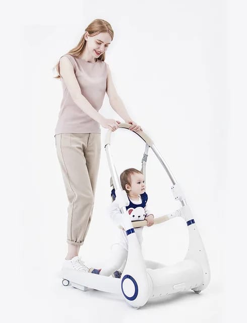 Luxury adjustable aluminum multi-functional 4 in 1 baby sleeping crib swing dining table chair