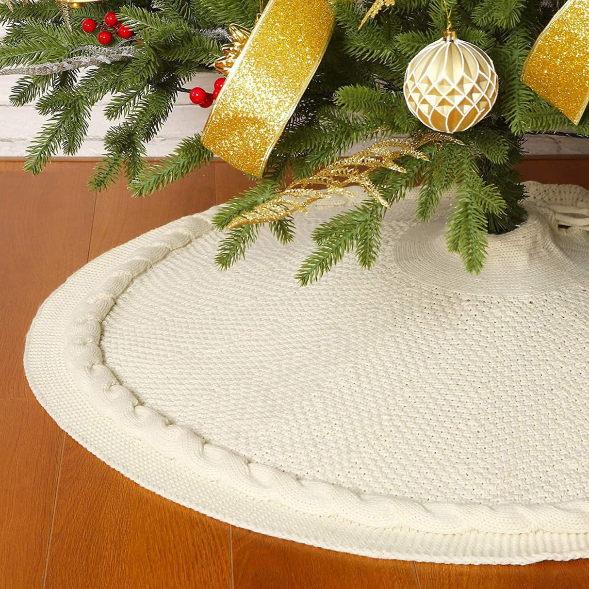 Christmas Knitted Tree Skirt