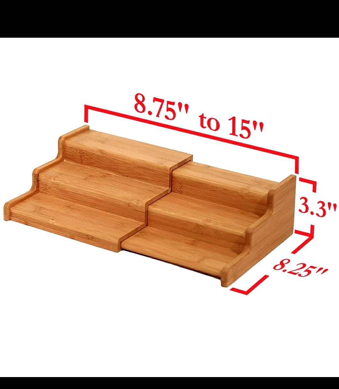 3 tier Eexpandable spice //storage rack