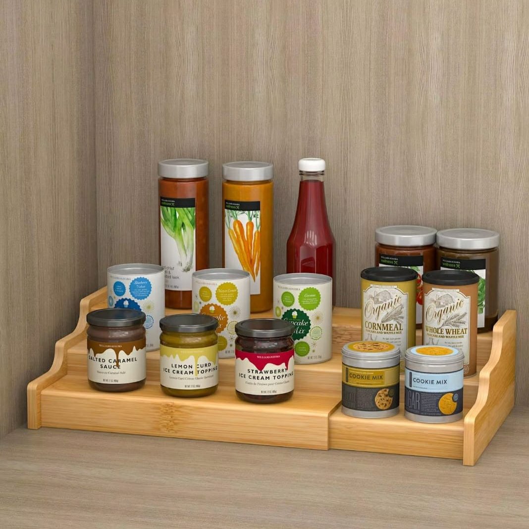 3 tier Eexpandable spice //storage rack