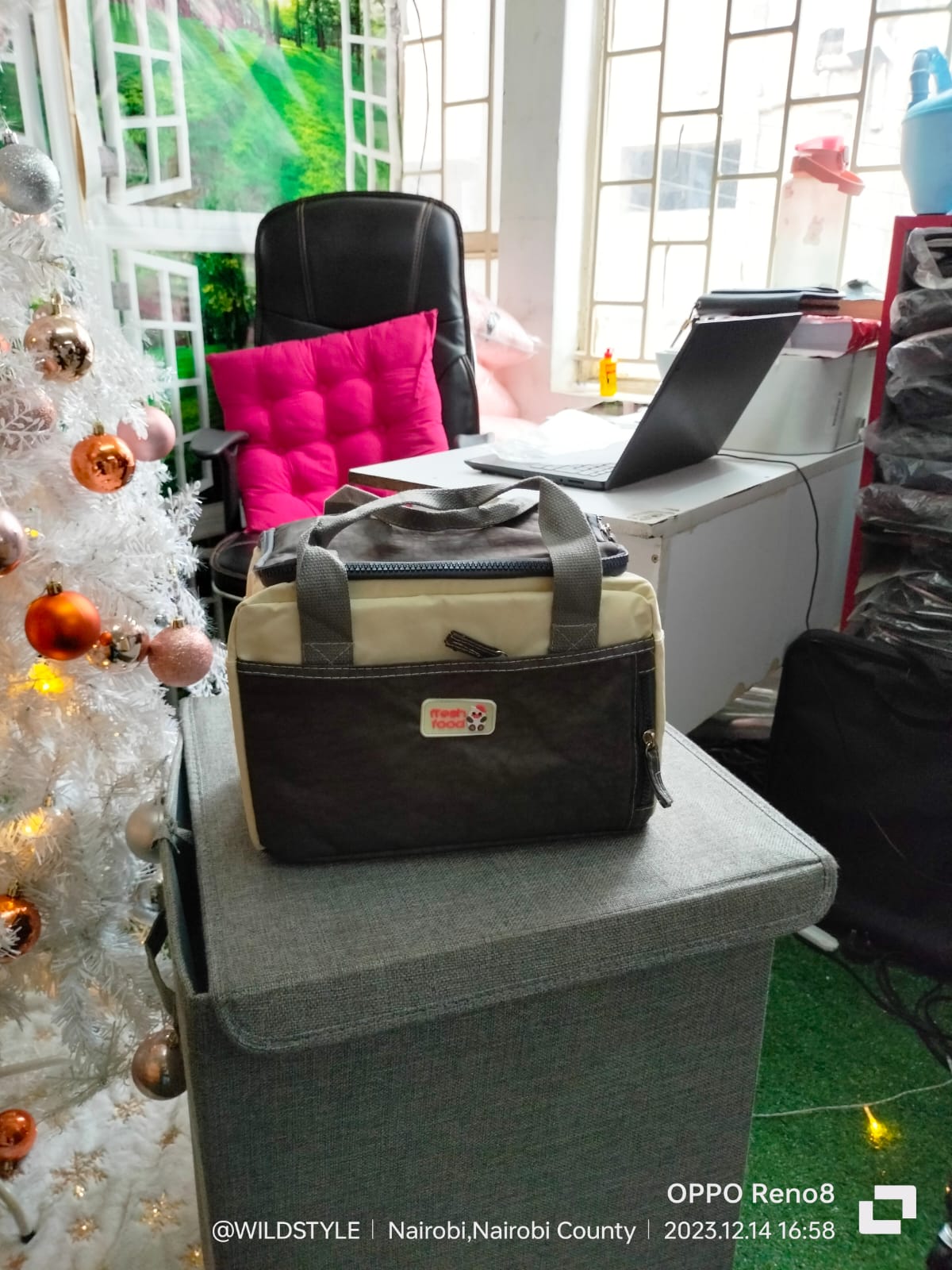 Portable multiple pockets women lunch bag(J)