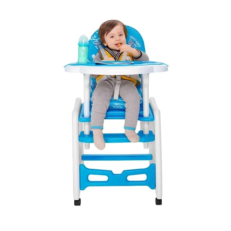 New 5 in 1 convertible baby highchair with wheels.