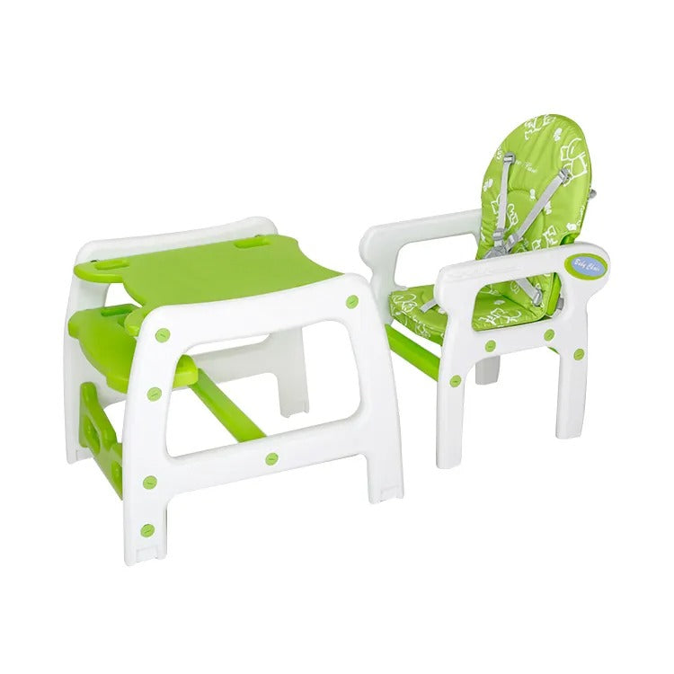 New 5 in 1 convertible baby highchair with wheels.