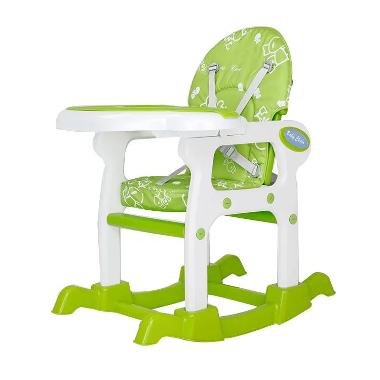 New 5 in 1 convertible baby highchair with wheels.