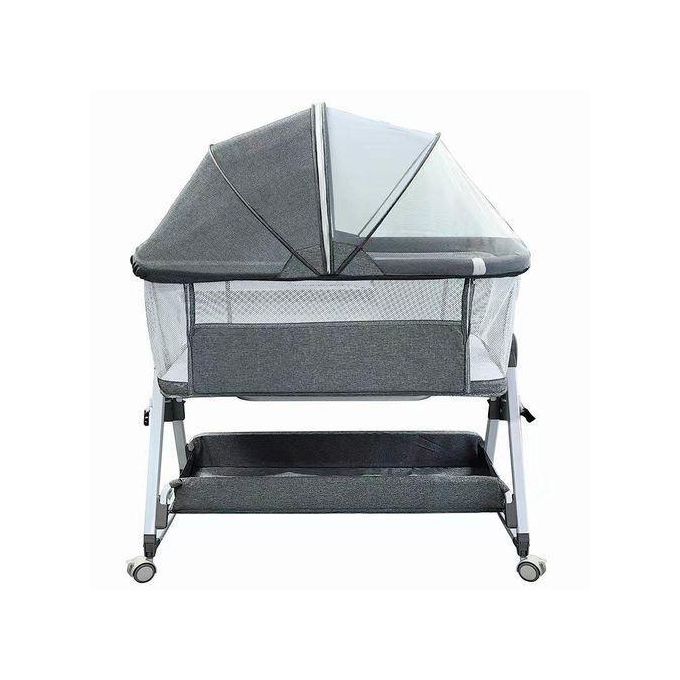 Baby co-sleeper with adjustable height.