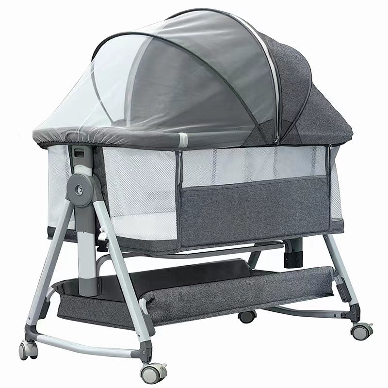 Baby co-sleeper with adjustable height.