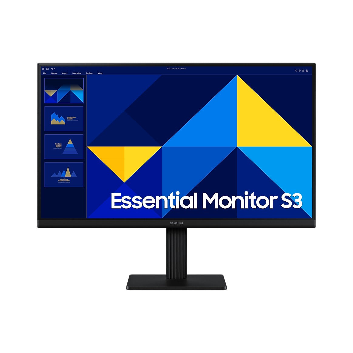 Samsung 22 Inch Essential Monitor S3 (S30GD) | Full HD IPS, 100Hz, Eye Saver, HDMI and VGA