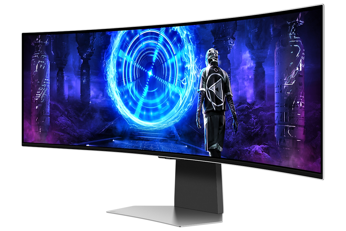 Samsung 49 inch Odyssey OLED G9 G95SD angle