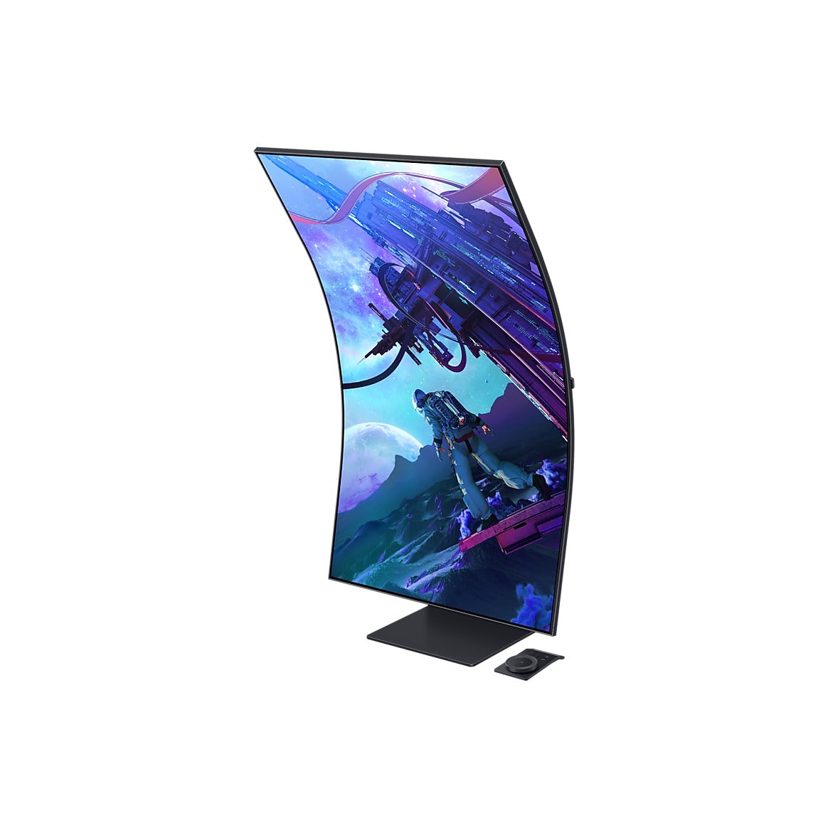 Samsung 55 Inch Odyssey Ark 2nd Gen (G97NC) Curved Gaming Screen | 4K Quantum Mini LED, 165Hz, Cockpit Mode, Multi View, 60W Sound