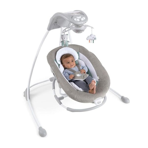 Ingenuity InLighten 2-in-1 Baby Swing & Rocker with Attached Toys