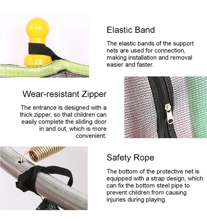 10 Feet Trampoline with Enclosure Net and Safety Pad for Kids and Adults Outdoor Jumping Mat