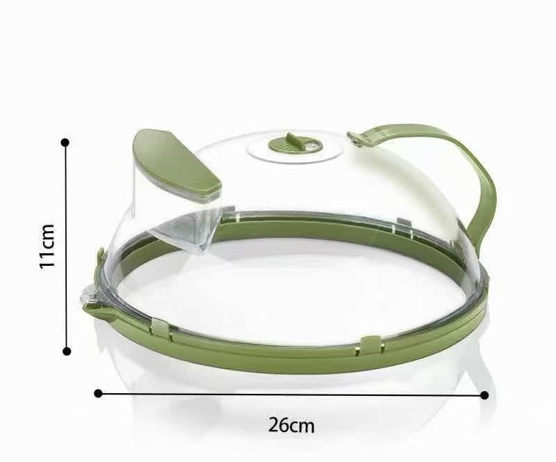 Microwave Splatter Cover 26cm with Steam Vent & Carry Handle – Clear Vented Food Plate Cover Kenya