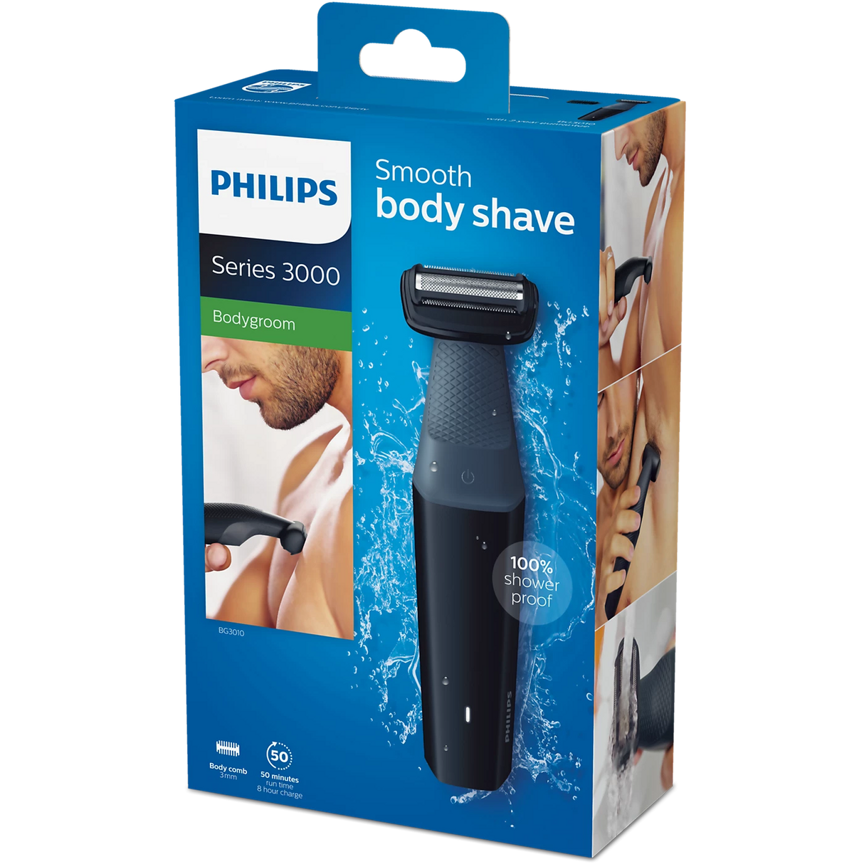Philips Body Shaver - Dual Pre-Trimmers with Fixed Length Setting for Smooth Full-Body Grooming