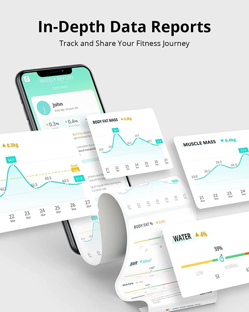 Eufy Smart Scale P2 Pro – Full Body Composition Analysis, 3D Model, Unlimited Users & Nutrition Tracking