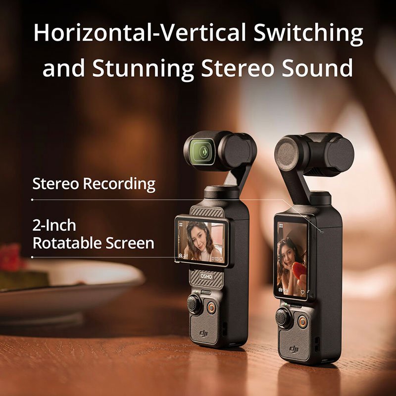 DJI Osmo Pocket 3 Standard Combo – 1-Inch CMOS, 4K/120fps, 3-Axis Stabilization & ActiveTrack 6.0