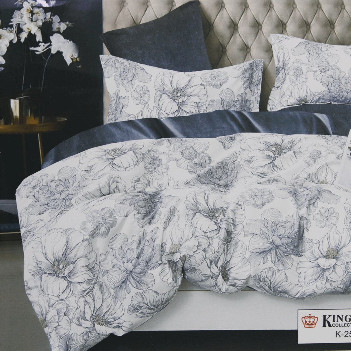 100% King Size Bedding Set Bedsheet and Quilt cover– Duvet Cover 259x220cm, Flat Sheet 279x289cm & 2 Pillowcases
