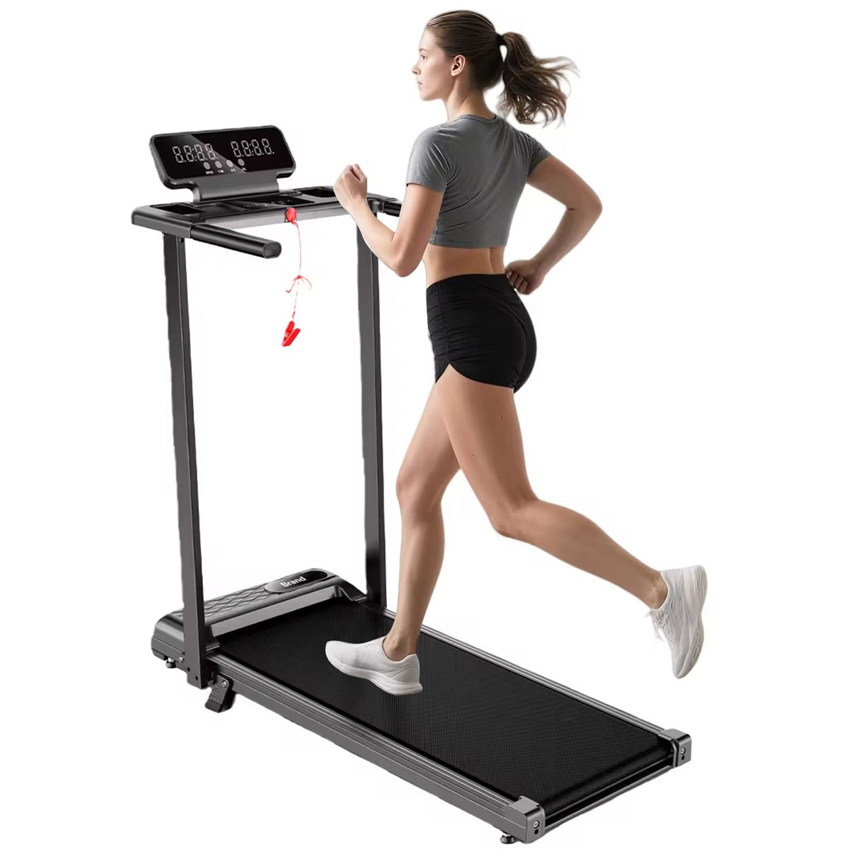 Foldable Treadmill & Walking Pad Kenya | Portable Electric Smart Treadmill with LED Screen, Anti-Skid Running Surface, Speed 1-12km/h, Home & Office Treadmill, Under Desk Walking Pad, Running Machine Kenya