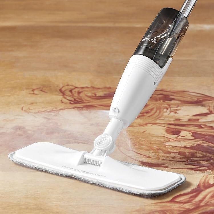 Deerma Spray Mop & Water Mop Kenya | Lightweight Spray Floor Mop, 360° Rotating Mop Head, Fine Mist Spray, Carbon Fiber Mop Cloth, Detachable Water Tank, Wireless Floor Cleaner Kenya